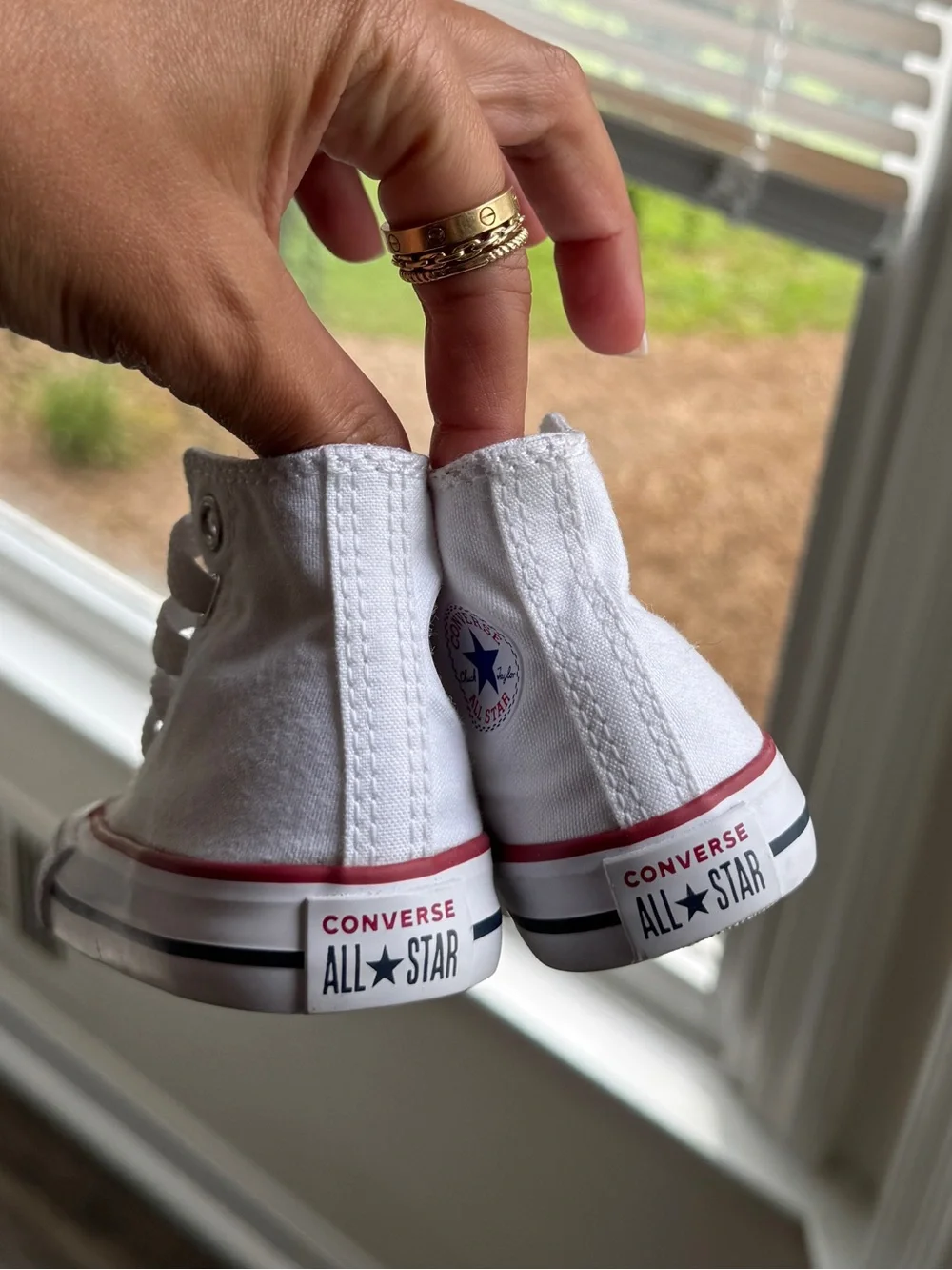 Converse Kids' White Chuck Taylor All Star High Top Sneakers 2c